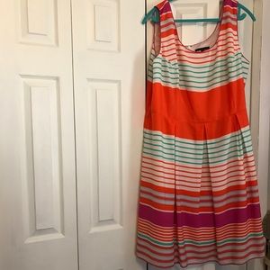 Plus size, striped dress, Tiana B